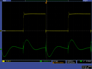 Capacitor switching at 20 kHz
