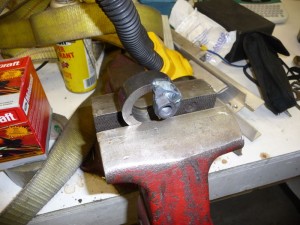 Nut welded onto spare coupler piece