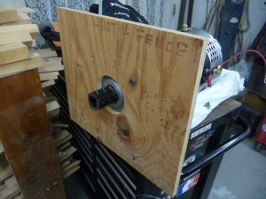 Plywood adapter plate prototype