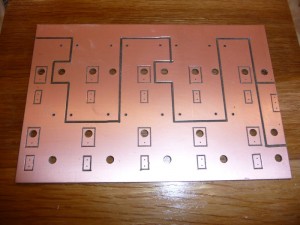 Completed, unassembled power circuit board