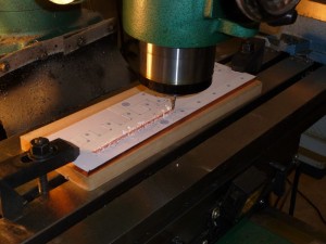 Machining the copper bus bars