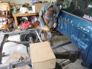 Removing exhaust system brackets